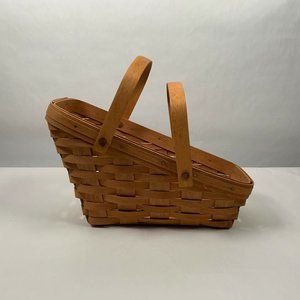 Longaberger Basket Double Handle Vintage 1991 Medium